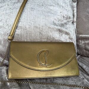 Christian Louboutin Gold Clutch